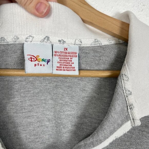 Vintage Disney Plus Winnie the Pooh Eeyor 4th of July Collared Tank Size: 2X - Picture 8 of 11